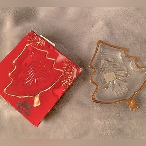 Mikasa Yuletide Tree Gold Sweet Dish, 5”